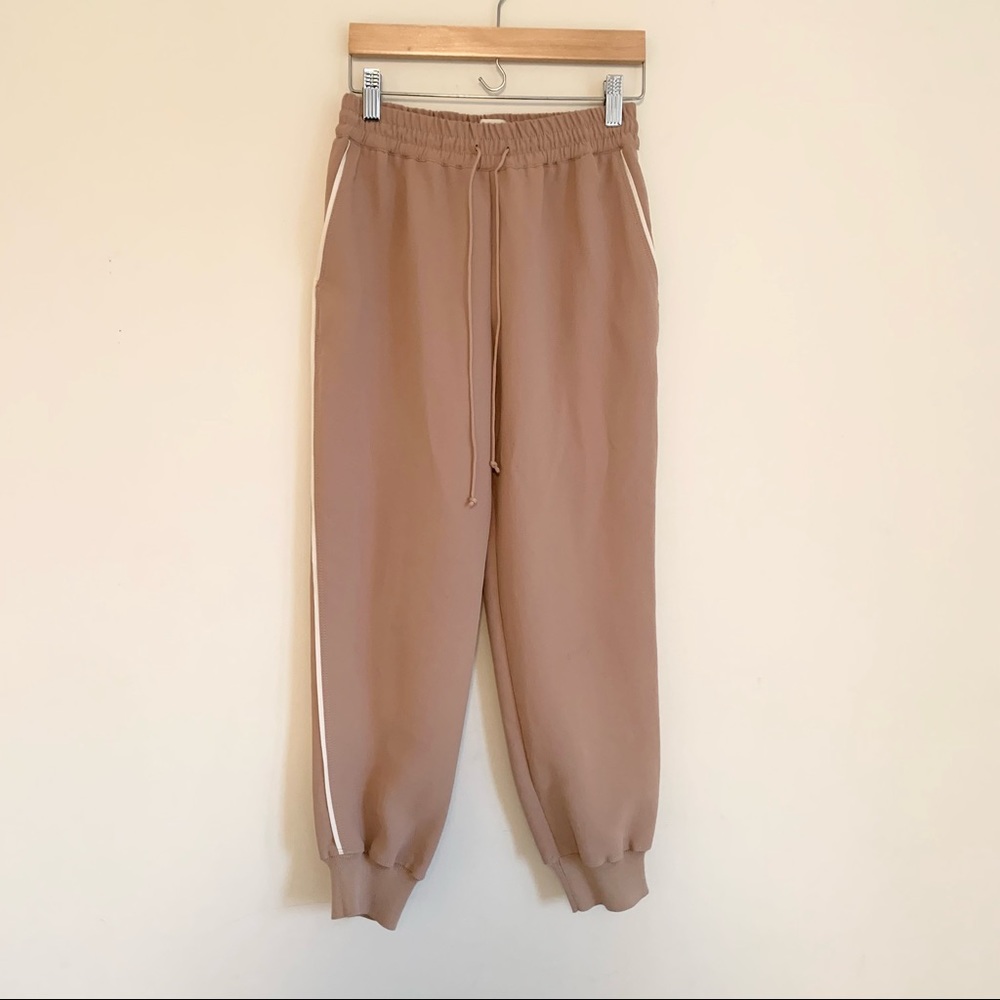 Artizia Wilfred Buffon Pant Crepe Joggers Pink XS - Picture 10 of 12